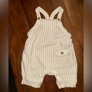 Gerber Beige Striped Kids‎ Overalls
